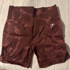 Gymshark Maroon Patterned spandex
